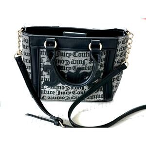 Juicy Couture Black & Grey Mini Tote Bag